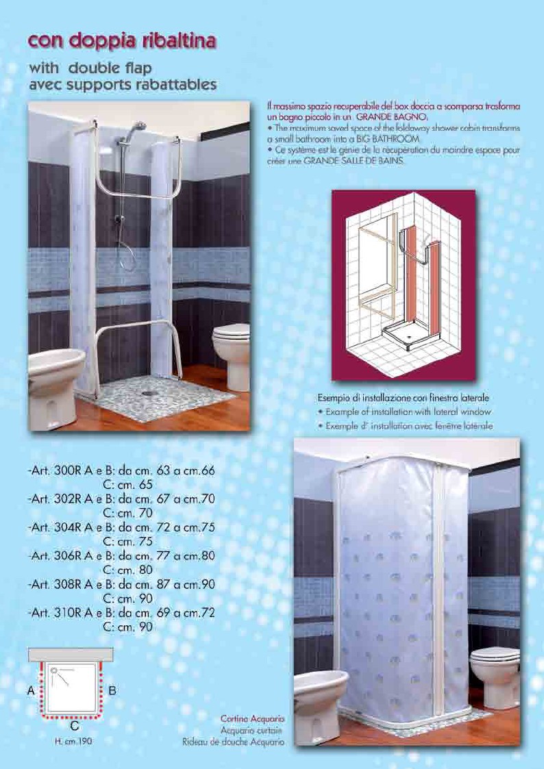 Ambesonne Tenda Doccia In Poliestere 69x70 Cm - Multicolor 10, Stampa Digitale Resistente